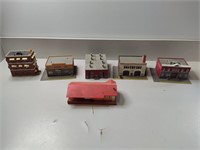Plastic HO Vintage Model Railroad Buildings