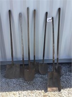 7 Long Handled Shovels
