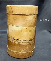 Thiemann's Drug Store Reedsburg Container
