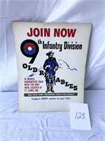 Join the 9th Infantry Division Easelback Poster