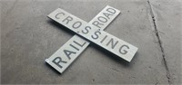 Railroad crossing sign