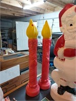 Pair of 38in blow mold candles