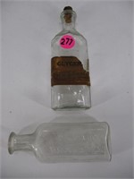 Lot (2) Macomb, IL Medicine Bottles