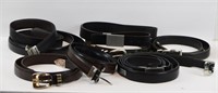 Assortment of Men's Fine Leather Belts