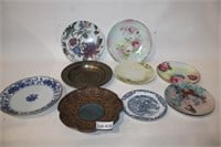 10 Assorted Decorative Plates/ Platters
