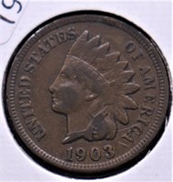 1903 INDIAN HEAD CENT VF