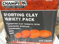 $22  Champion Sporting Clay Targets Variety Pack