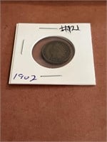 1902 Indian Head cent.