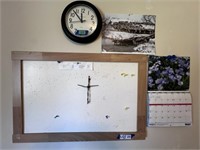 Cork Board & Clock