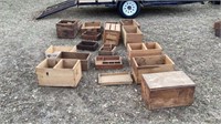 21 Assorted Wooden Boxes