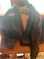 Men’s leather coat 44 regular