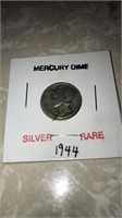 1944 silver mercury dime