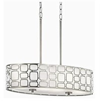 (WE) Kichler Sabine 4 Light Oval Pendant Hanging