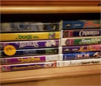 KIDS VHS MOVIE SHELF