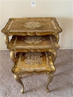 Made in Italy Gold Stacking Tables