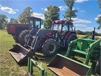 1992 5230 Case IH tractor and allied 695 loader