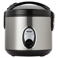 Aroma 8 Cup Rice Cooker   Stainless Steel ARC