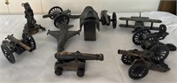 Group of 10 pencil sharpeners including artillery