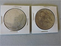1879 & 1881 American Silver Dollars