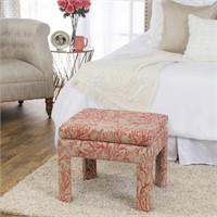 Pink Coral Decorative Bench