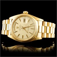 18K YG Rolex Day-Date Watch 36mm