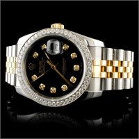 36MM Rolex DateJust 116233 Diamonds 18K YG/SS