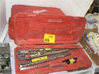 3 MILWAUKEE TOOL HARD CASES WITH ASSORTED DRILL