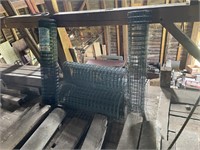 (5) ROLLS OF METAL WIRE FENCING