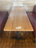 Oak Top Restaurant Table