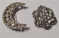 Pair of Vintage Rhinestone Pins
