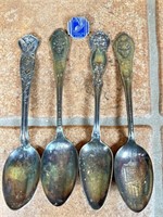1933 Chicago worlds fair collector spoons, eagle
