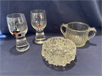 Ashtrays, Glasses and Glassware
