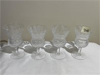 4 Edinburgh Crystal Thistle Pattern Sherry Glass