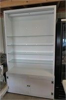 (2) Display Cabinets w/ Glass Shelves, 50x17x86