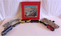 1950's B&O tin lithograph battery train set.