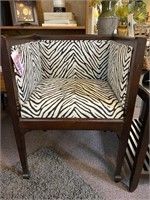 1930s Chippendale Zebra Chair