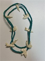 NATIVE AMERICAN CARVED NECKLACE