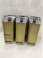 (3) Lincoln Beauty Ware Kitchen Canisters, 9