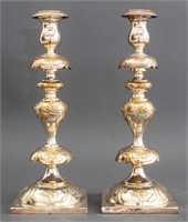 Norblin & Co. Silver Plate Candlesticks, Pair