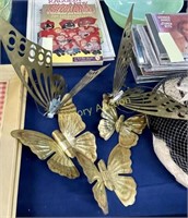 MCM BRASS BUTTERFLY DECORATIONS