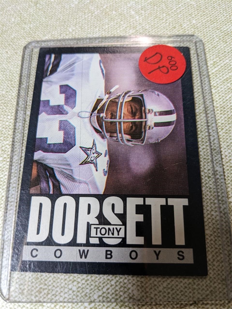 1985 Tony Dorsett Dallas Cowboys Card