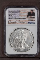 2018-W S$1 Silver Eagle NGC MS69