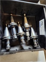 GROUP OF (5) CAT40 TOOL HOLDERS, ER16-70,