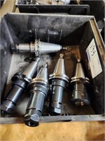 GROUP OF (5) CAT40 TOOL HOLDERS, ER0X4, ER32-70,