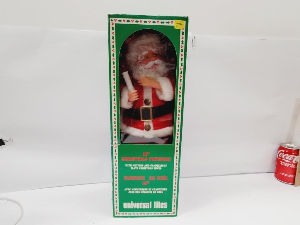 Vintage 18" Motion Santa Claus in Box