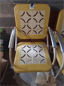 Vtg Metal Lawn Chair