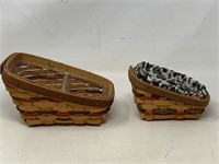 -2 Longaberger baskets, 1998 Dash away sleigh