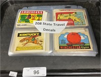 208 State Travel Decals.