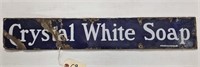 "Crystal White Soap" Porcelain Sign