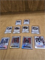 10 autographed  football cards
